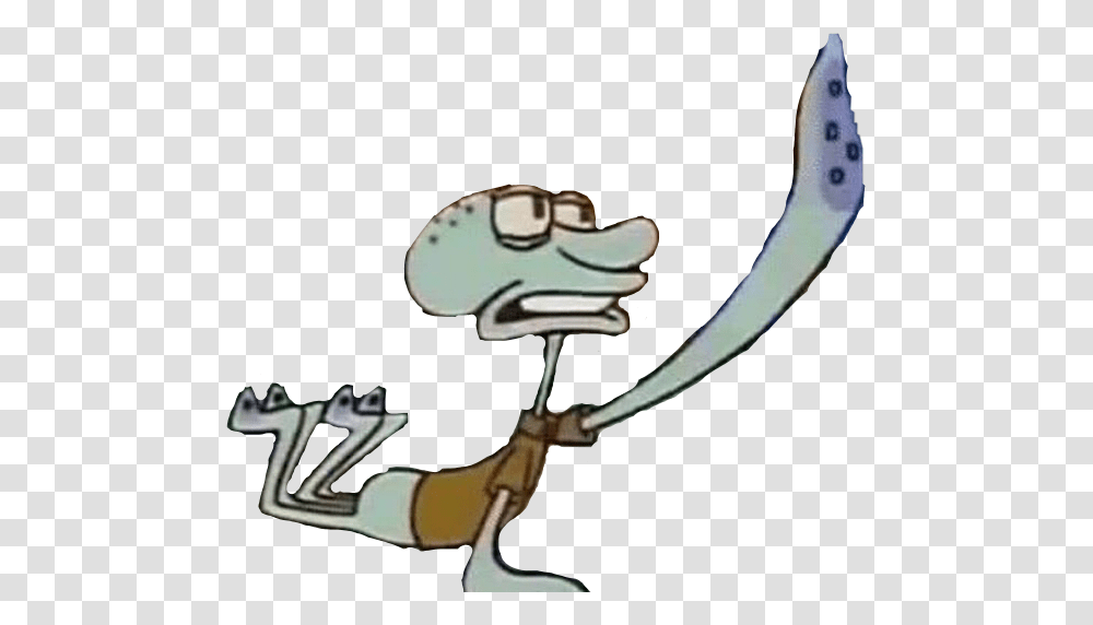 Popular And Trending Squidward Stickers, Animal, Amphibian, Wildlife, Hook Transparent Png