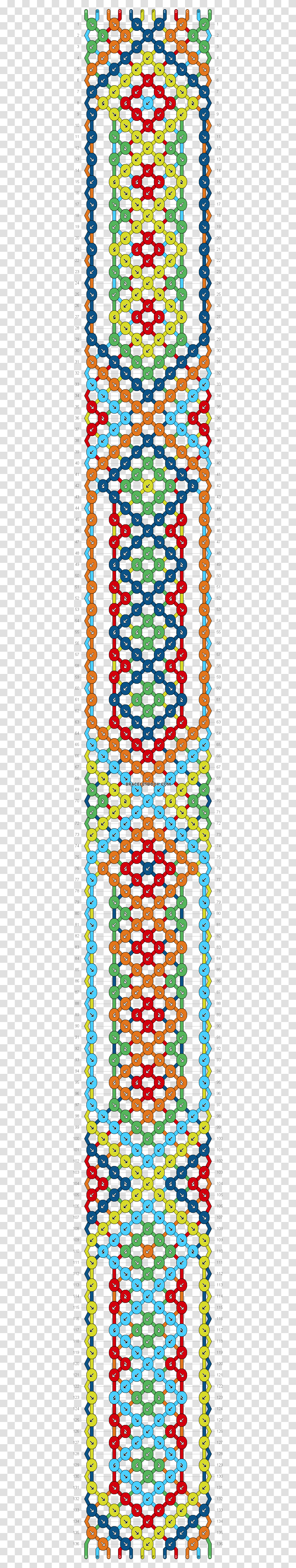Popular Aztec Friendship Bracelet Pattern, Pac Man Transparent Png