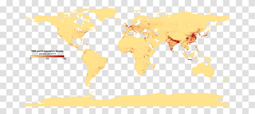 Population Density With Key Population Density Of The World, Map, Diagram, Atlas, Plot Transparent Png