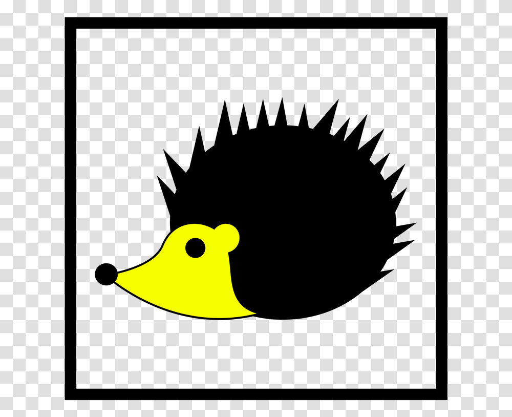 Porcupine In A Box Desenhos De Porco Espinho, Bird, Animal, Pac Man, Silhouette Transparent Png