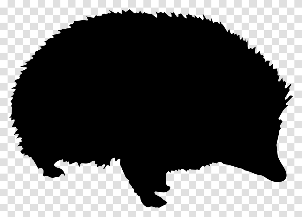 Porcupine Shape Bison, Silhouette, Animal, Mammal, Wildlife Transparent Png