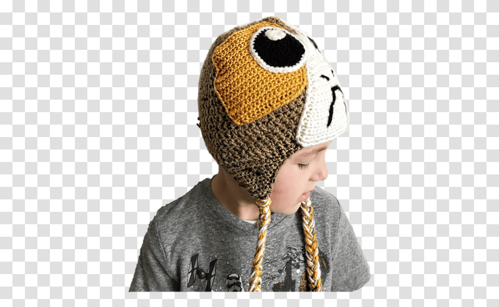 Porg Hat Star Wars Crochet Patterns Hat, Apparel, Person, Human Transparent Png