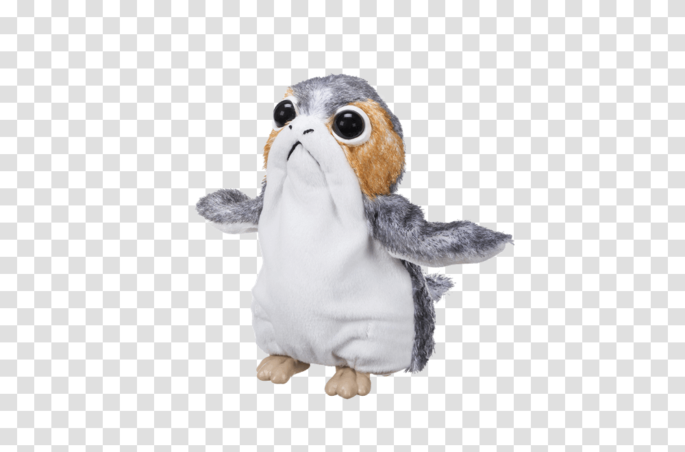 Porg Plush Star Wars Star Wars The Last Jedi Hamster, Figurine, Toy, Bird, Animal Transparent Png
