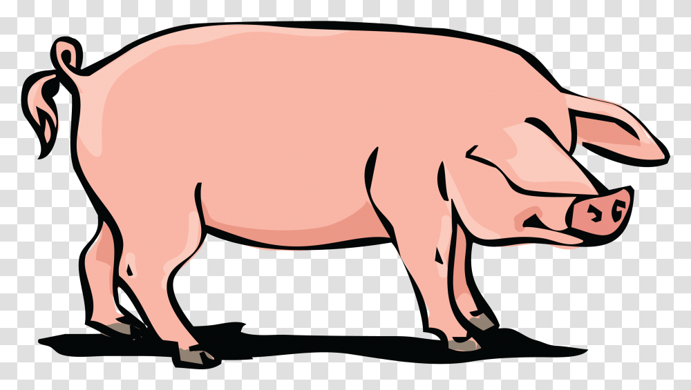 Pork Animal Farm Pig Free Clip Art Pig, Mammal, Hog, Boar, Horse Transparent Png