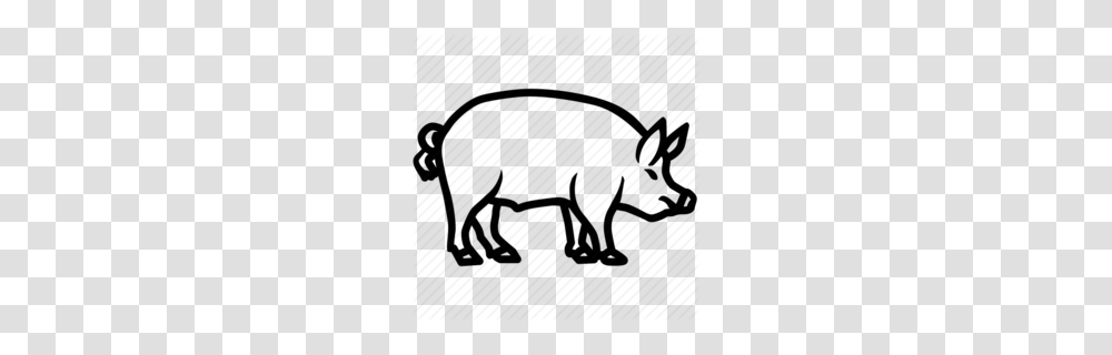 Pork Clipart, Animal, Mammal, Stencil, Wildlife Transparent Png