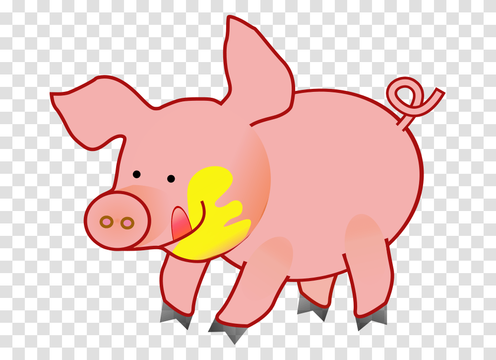 Pork Clipart Piggy, Mammal, Animal, Piggy Bank, Hog Transparent Png