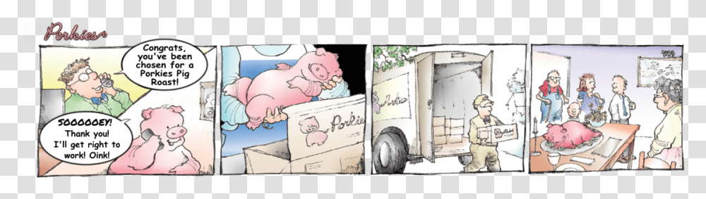 Porkies Comic Strip, Person, Book, Comics Transparent Png