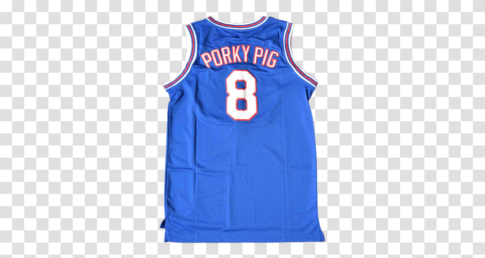 Porky Pig 8 Space Jam Tune Squad Jersey - One Sleeveless, Clothing, Apparel, Shirt Transparent Png