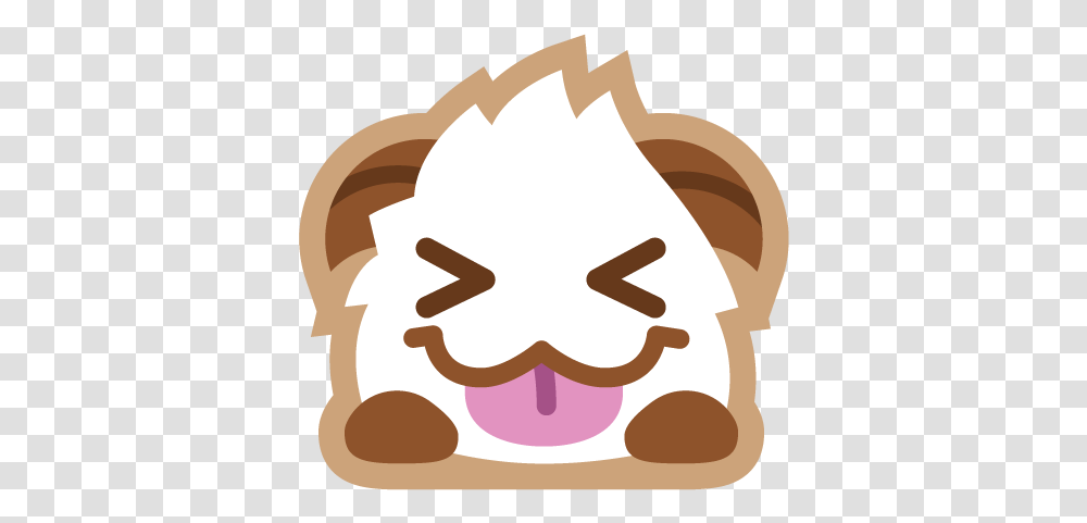 Poro Sticker Tongue Emojis Discord, Food, Sweets, Confectionery, Cookie Transparent Png