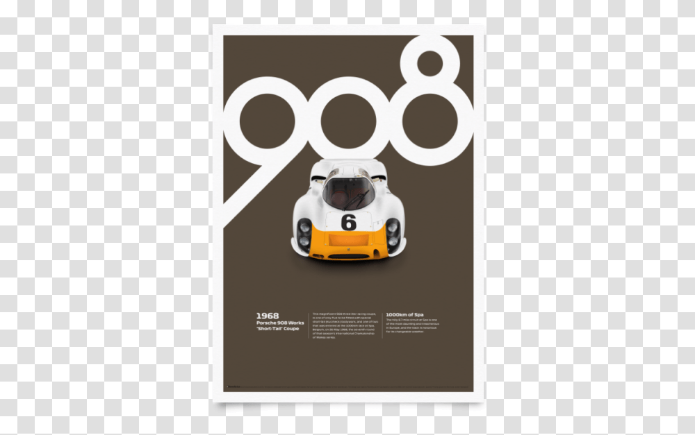 Porsche 908 1 Porsche 908 Poster, Advertisement, Flyer, Paper, Car Transparent Png