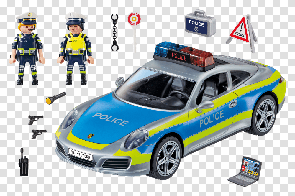 Porsche 911 Carrera 4s Police 70066 Playmobil United Porsche Police Playmobil, Vehicle, Transportation, Automobile, Police Car Transparent Png