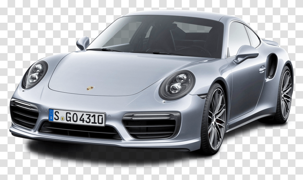 Porsche 911 Turbo Silver Car Image Porsche, Windshield, Vehicle, Transportation, Tire Transparent Png