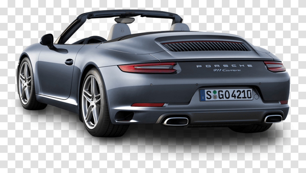 Porsche Car Background Back Of Car, Vehicle, Transportation, Automobile, Convertible Transparent Png