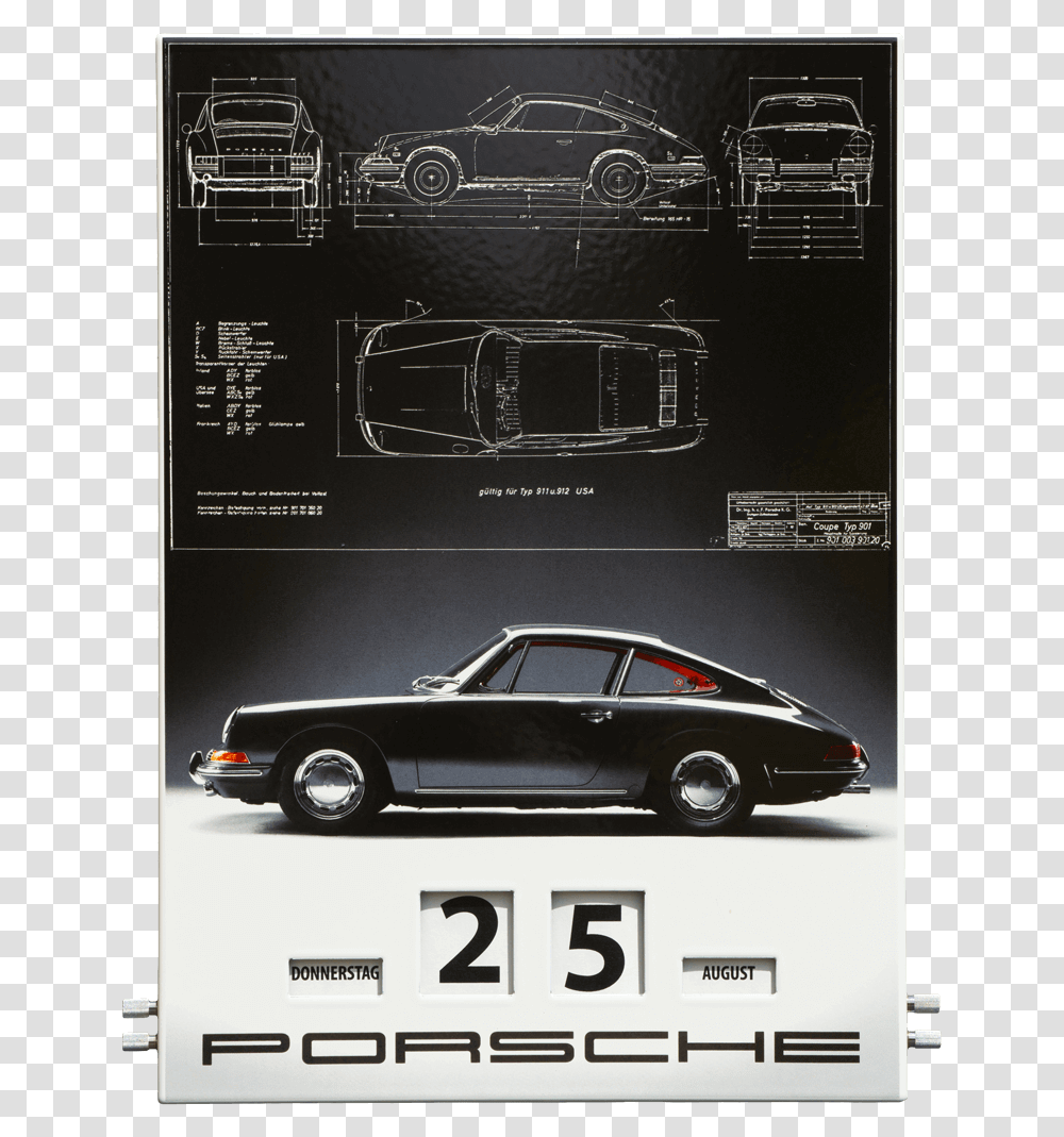 Porsche Emaille Kalender, Car, Vehicle, Transportation, Automobile Transparent Png