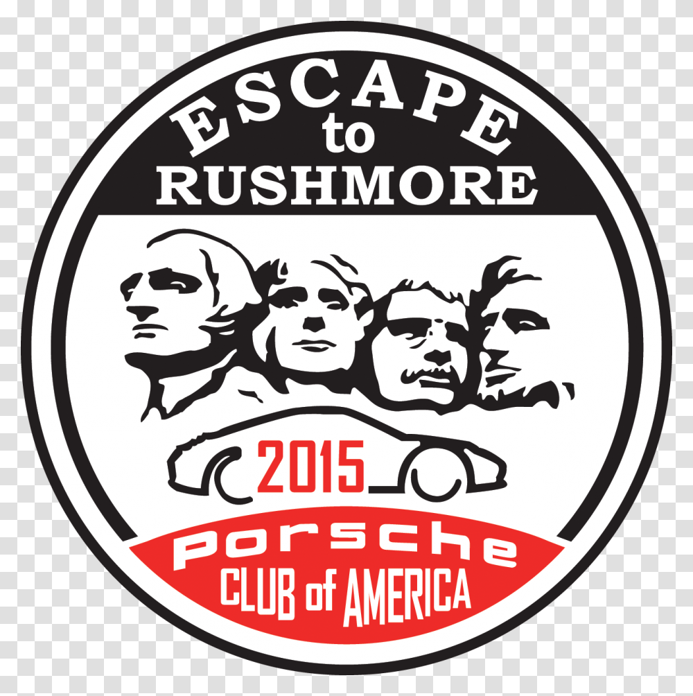Porsche Escape Logo Carrera Region Porsche Club Of America, Label, Sticker Transparent Png
