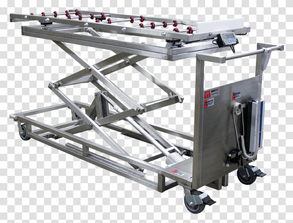 Portable Cadaver Scissor Lift With RollersClass Machine, Spoke, Ramp, Wheel, Person Transparent Png