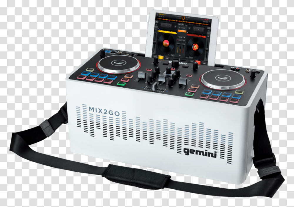 Portable Dj Mixer With Bluetooth Speaker Gemini Mix To Go, Electronics, Machine, Cd Player, Stereo Transparent Png