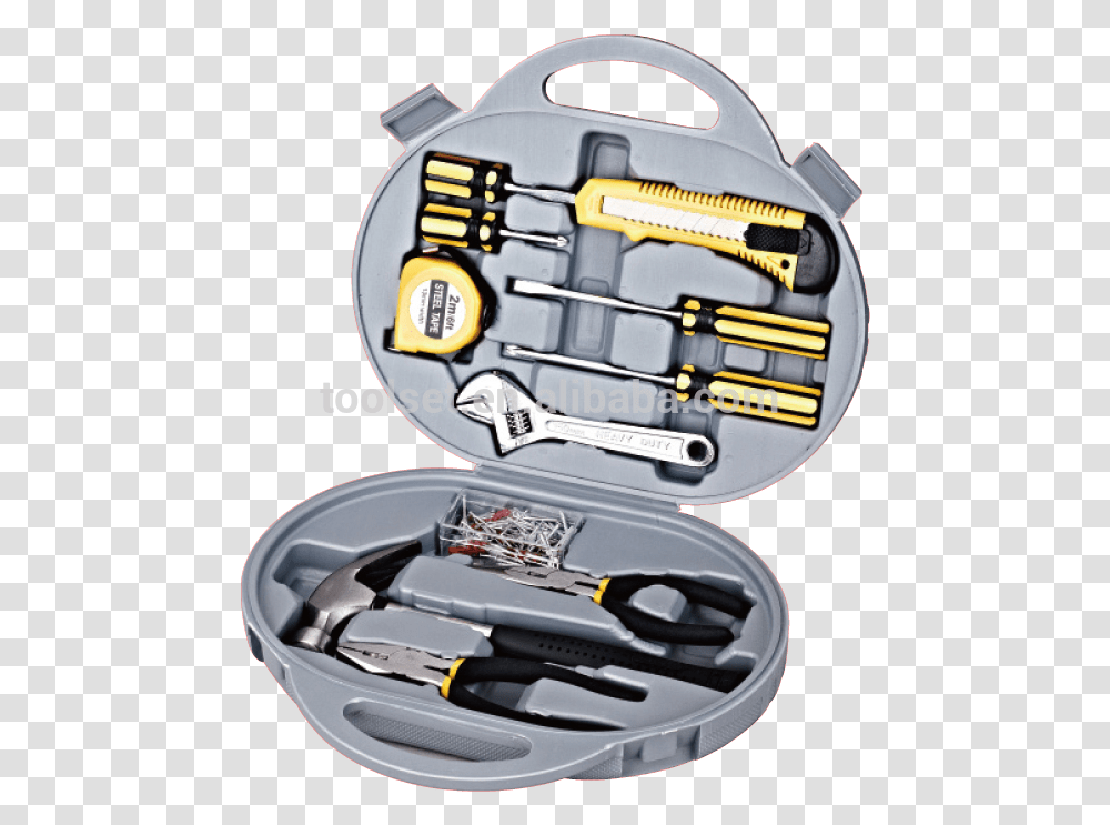 Portable Plastic Blow Box Mechanics Tools Set Throwing Knife, Helmet, Apparel, Clamp Transparent Png