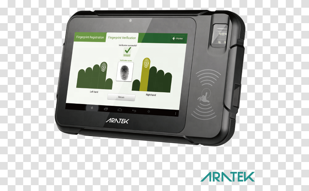Portable Tablet With Barcode Reader Fingerprint Scanner Tablet Computer, Electronics, Mobile Phone, Cell Phone, Camera Transparent Png