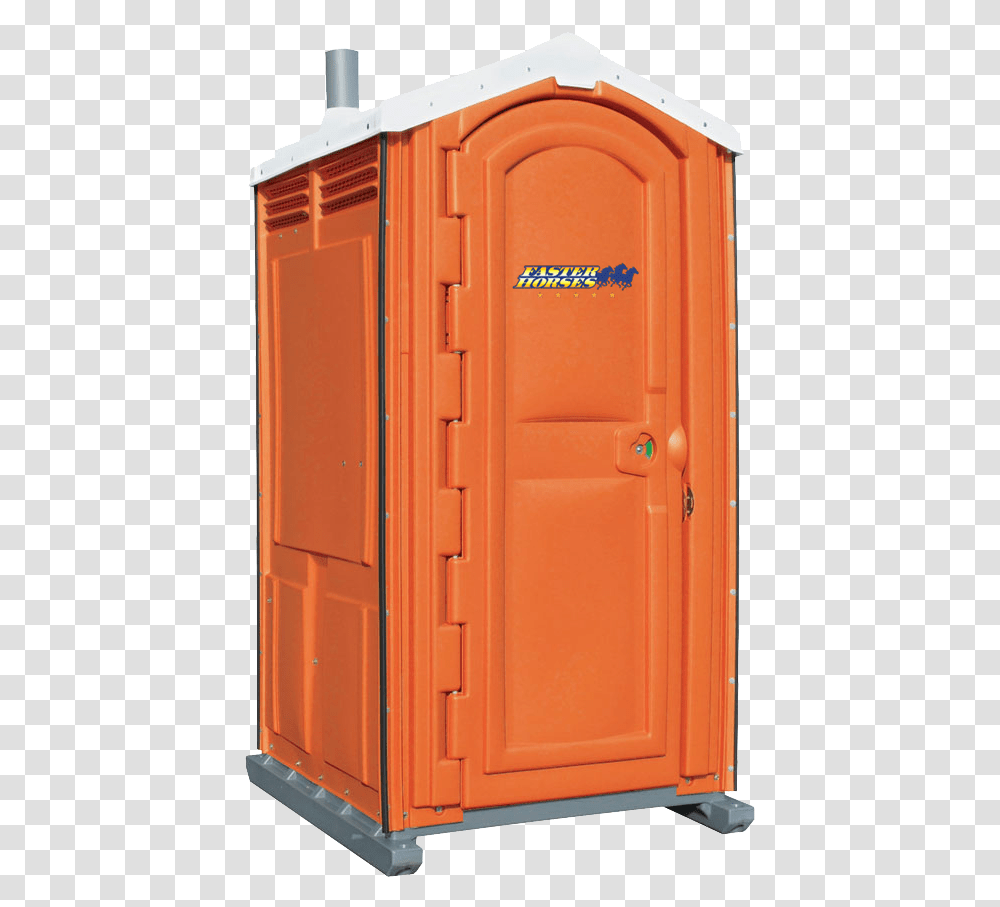 Portable Toilet Orange, Kiosk, Door, Green, Plant Transparent Png