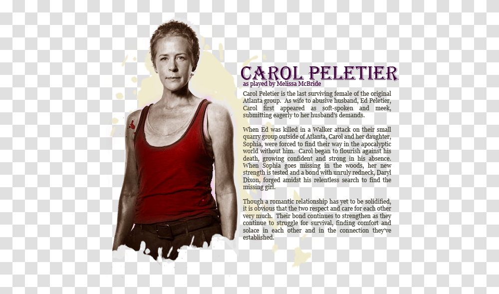 Portada The Walking Dead Carol, Poster, Advertisement, Person, Human Transparent Png