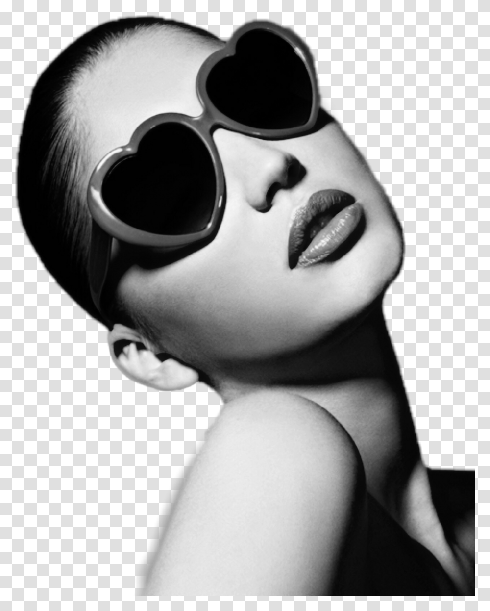 Portait Selfir Bampw Blackandwhite Black White Woman With Sunglasses, Accessories, Accessory, Person, Human Transparent Png