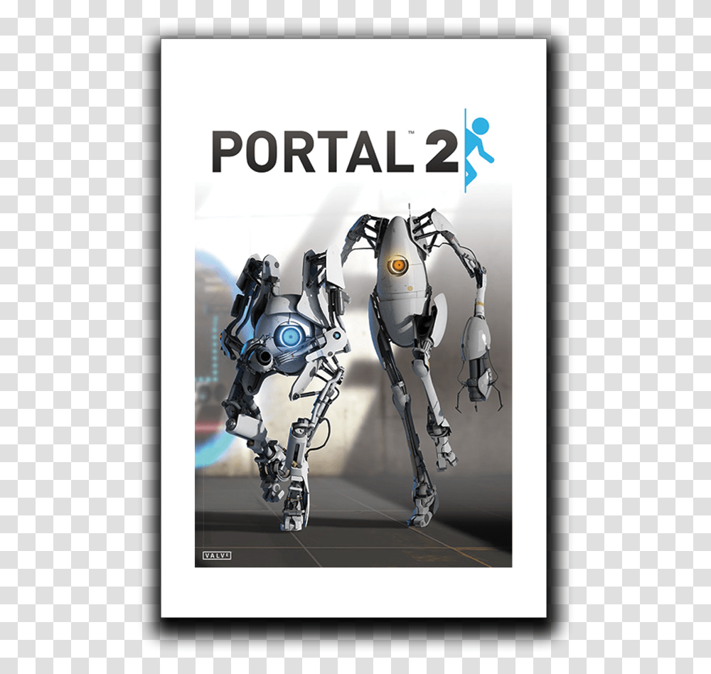 Portal 2 Coop Poster, Robot Transparent Png