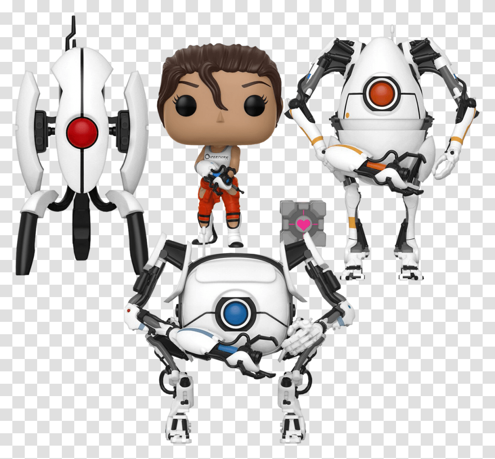 Portal 2 Funko Pops, Robot, Toy Transparent Png