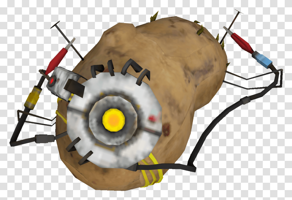 Portal 2 Logo Potato Glados, Machine, Plant, Motor, Engine Transparent Png