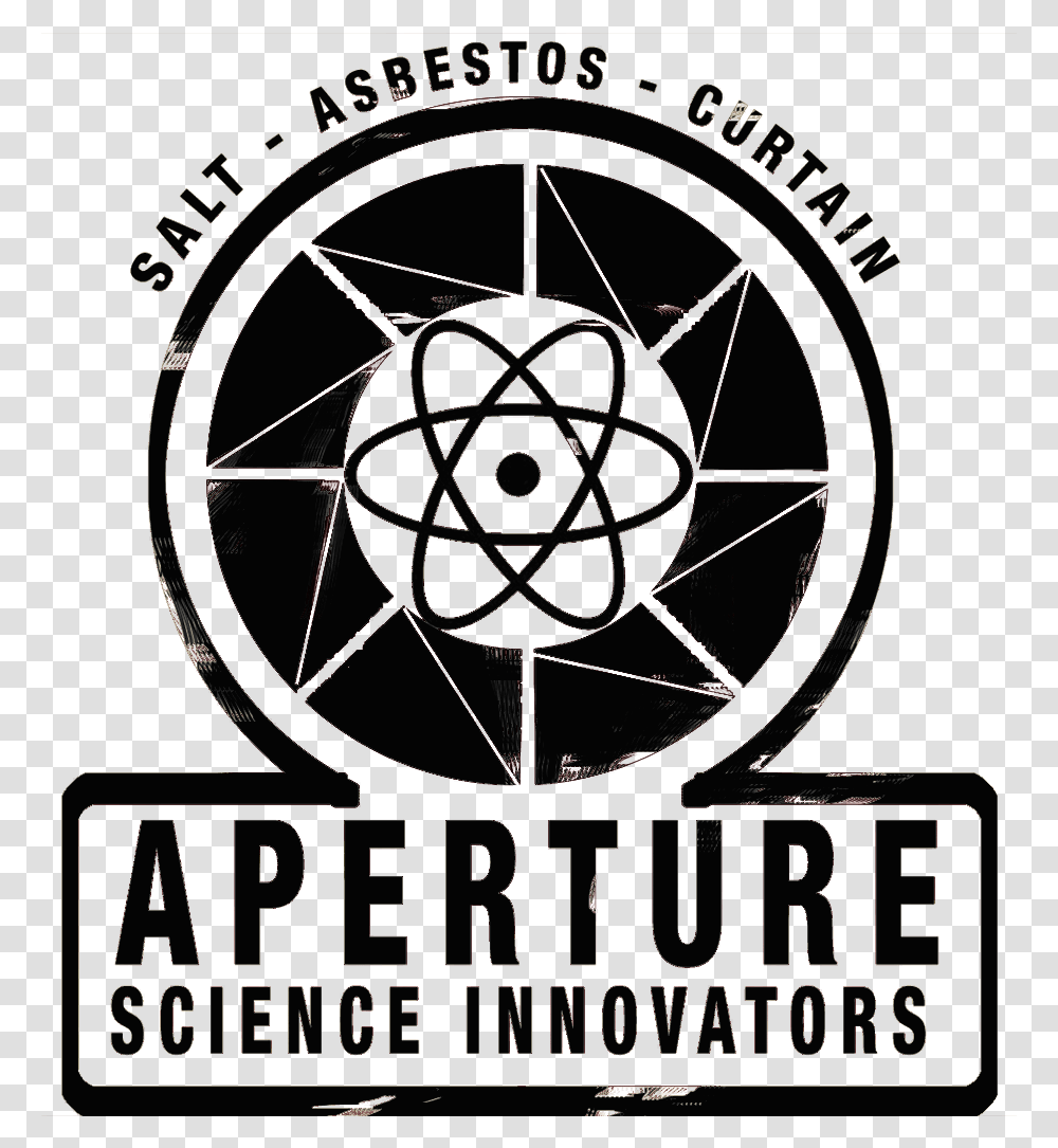 Portal 2 Old Aperture Logo Download Portal Aperture Science Logo, Machine, Spoke Transparent Png