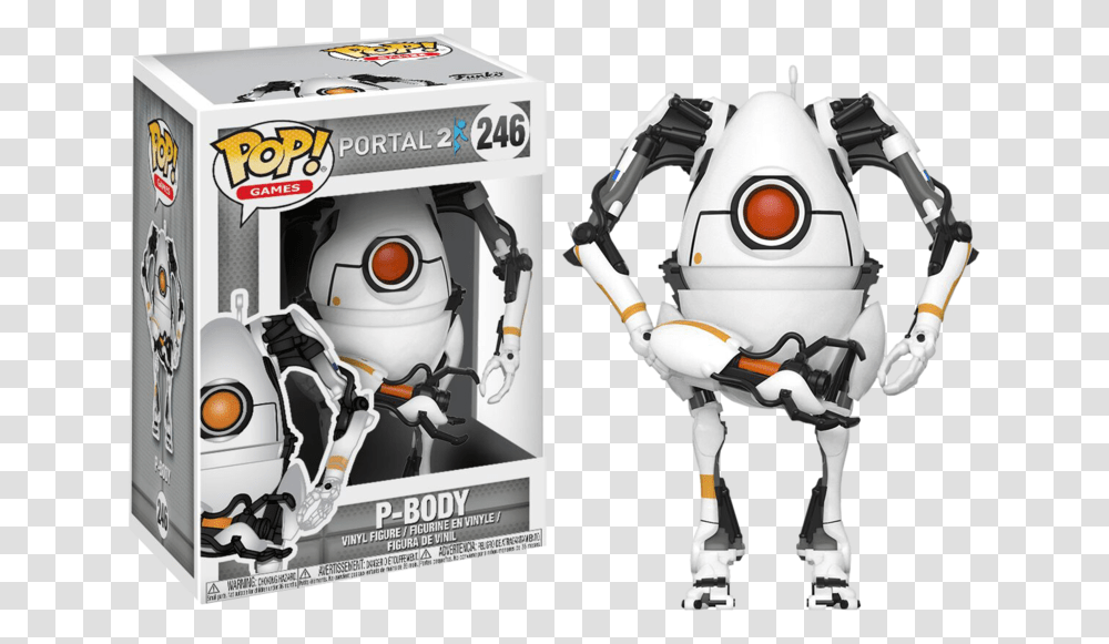 Portal 2 Pop Figures, Robot, Toy Transparent Png