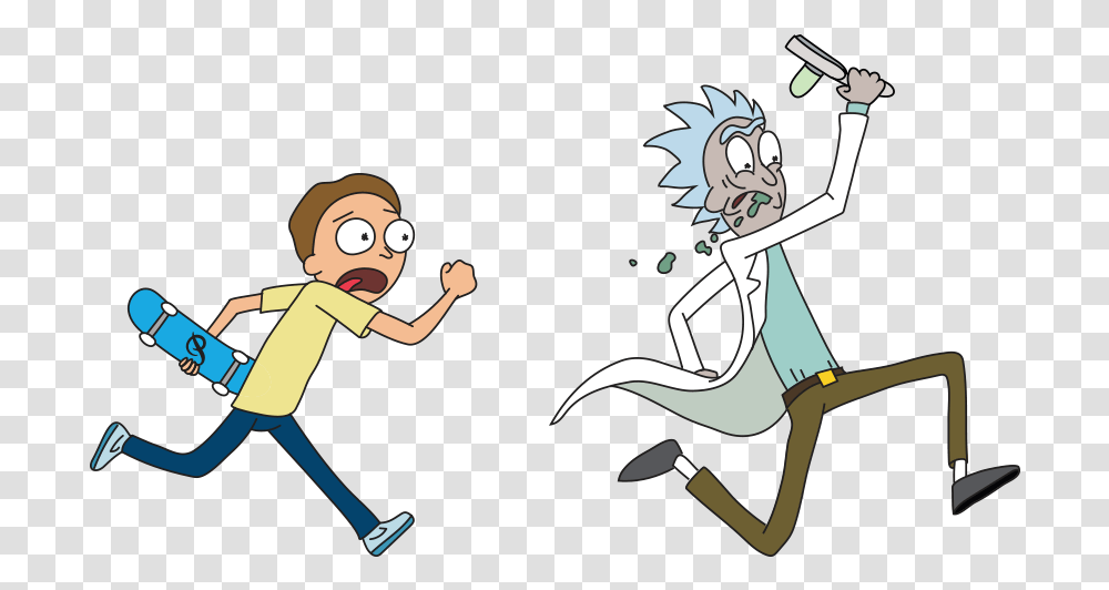 Portal Clipart Rick And Morty Rick And Morty Skate, Person, Human, Performer, Book Transparent Png