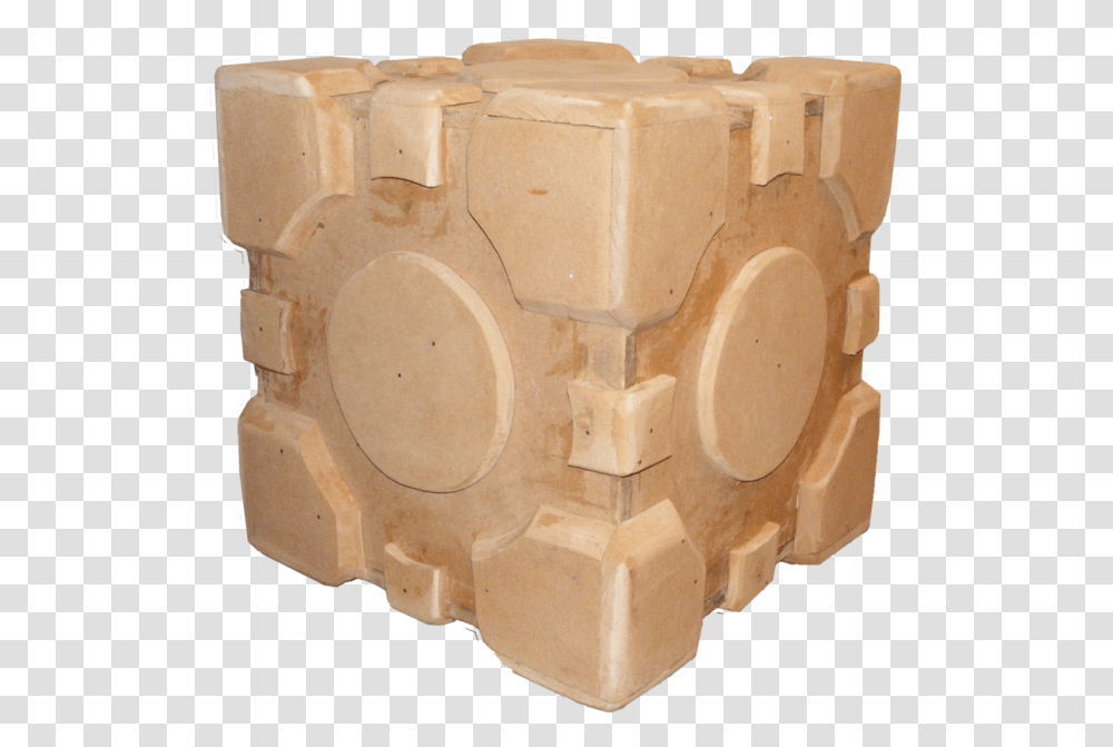 Portal Companion Cube Wood, Rock, Soil, Archaeology, Furniture Transparent Png