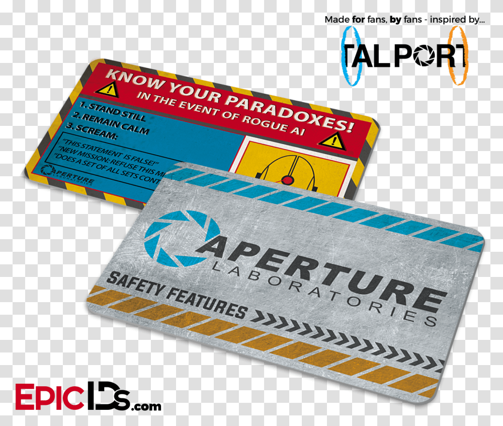 Portal Inspired Aperture Labs Know Your Paradoxes Aperture Portal Video Game, Paper Transparent Png