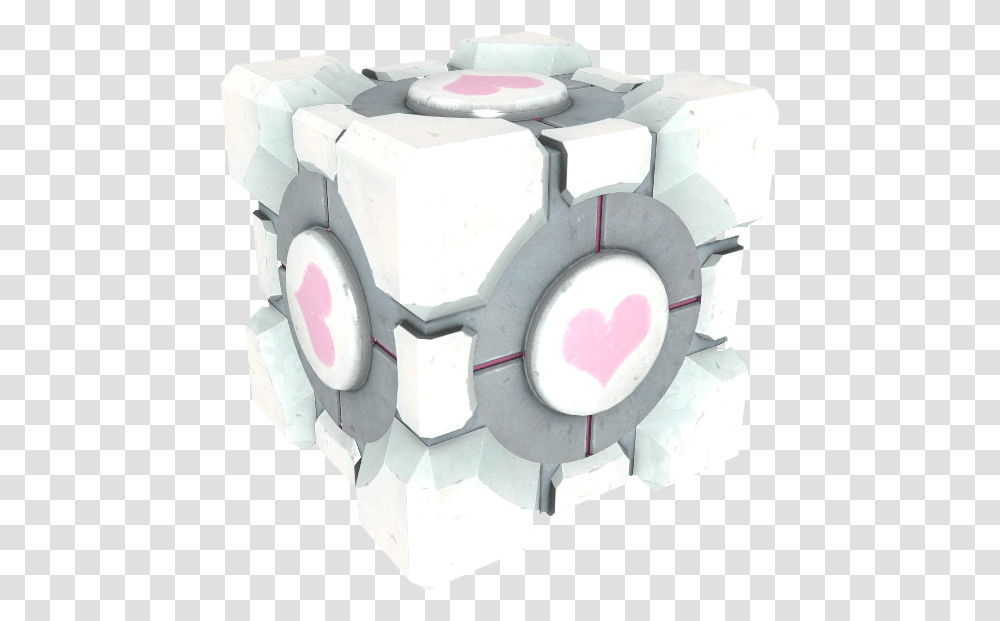 Portal Weighted Storage Cube Download Companion Cube, Sphere, Machine, Robot Transparent Png
