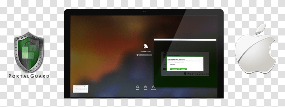 Portalguard Desktop For Macintosh Apple, Computer, Electronics, Tablet Computer, Monitor Transparent Png