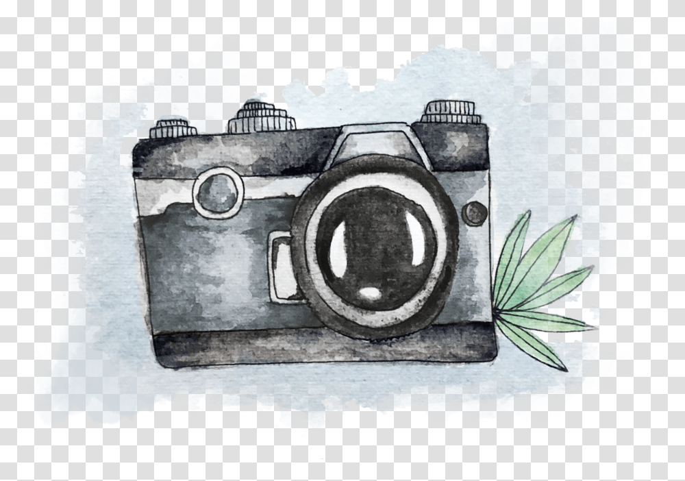 Portfolio Single Lens Reflex Camera, Drawing, Sketch Transparent Png