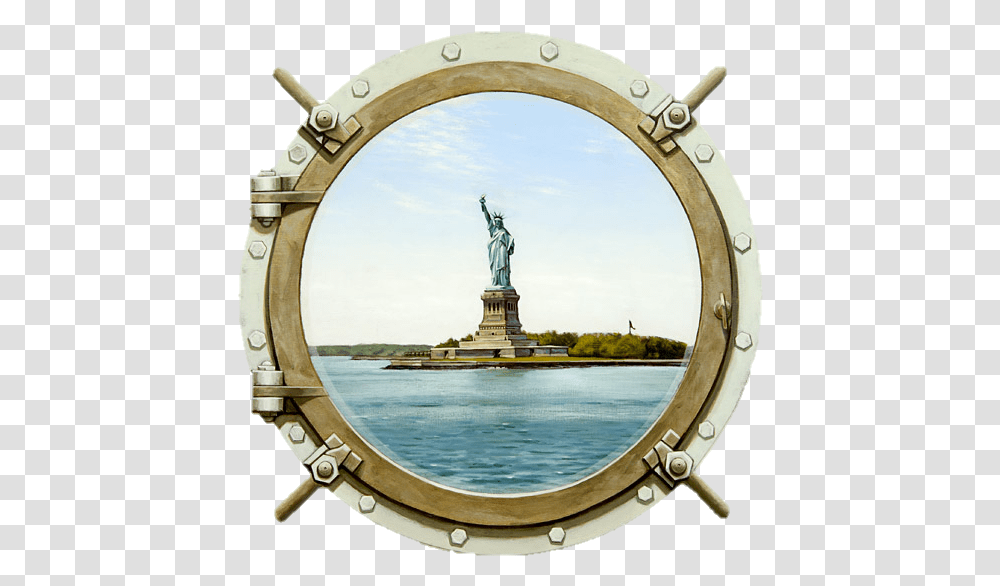 Porthole Statue Of Liberty, Window, Jacuzzi, Tub, Hot Tub Transparent Png