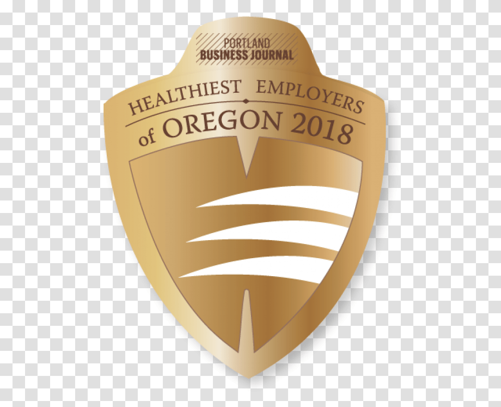 Portland Business Journal Healthiest Employers Of Oregon Emblem, Armor, Logo, Trademark Transparent Png