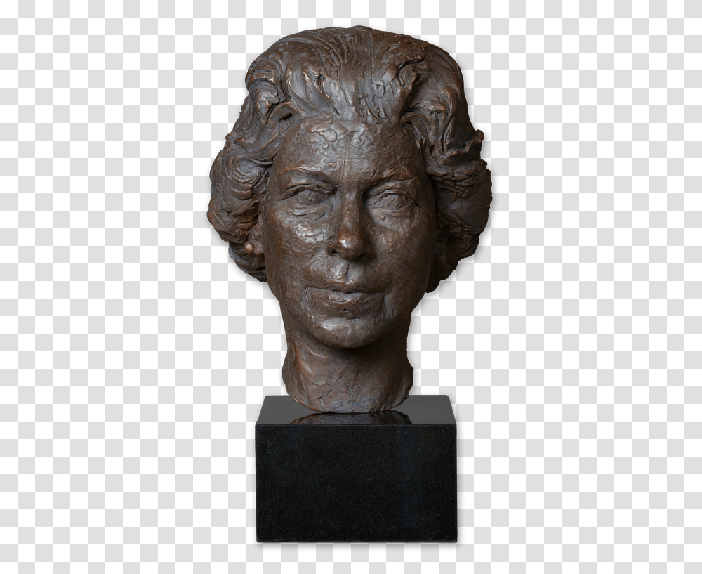 Portrait Head Of Her Majesty Queen Elizabeth Ii Bust, Bronze, Sculpture, Statue Transparent Png