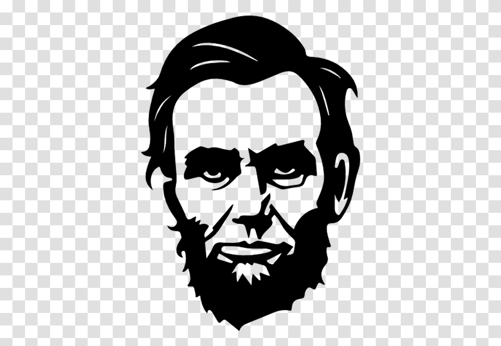 Portrait Of Abraham Lincoln United States Clip Art Abraham Lincoln Stencil Art, Gray, World Of Warcraft Transparent Png