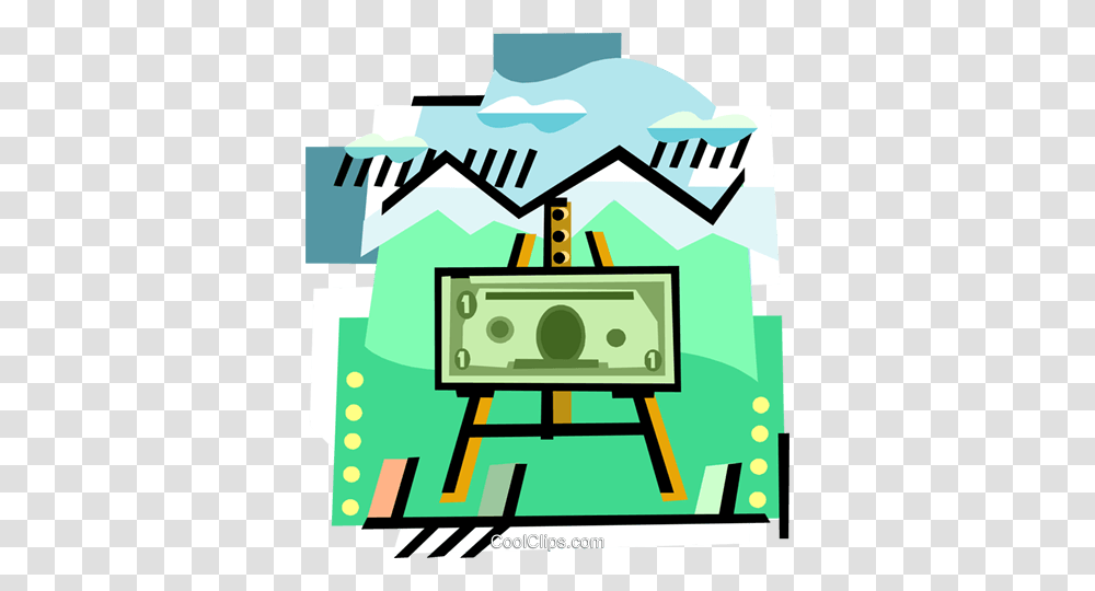 Portrait Of Money Royalty Free Vector Clip Art Illustration, Electronics, Poster, Advertisement, Stereo Transparent Png