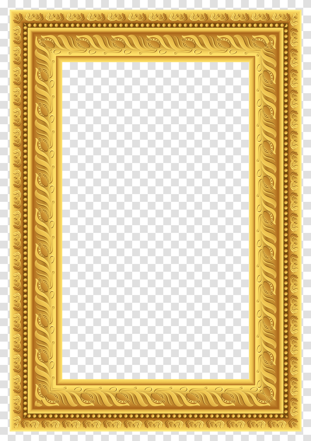 Portrait Painting Frame, Rug, Gold, Mirror, Door Transparent Png