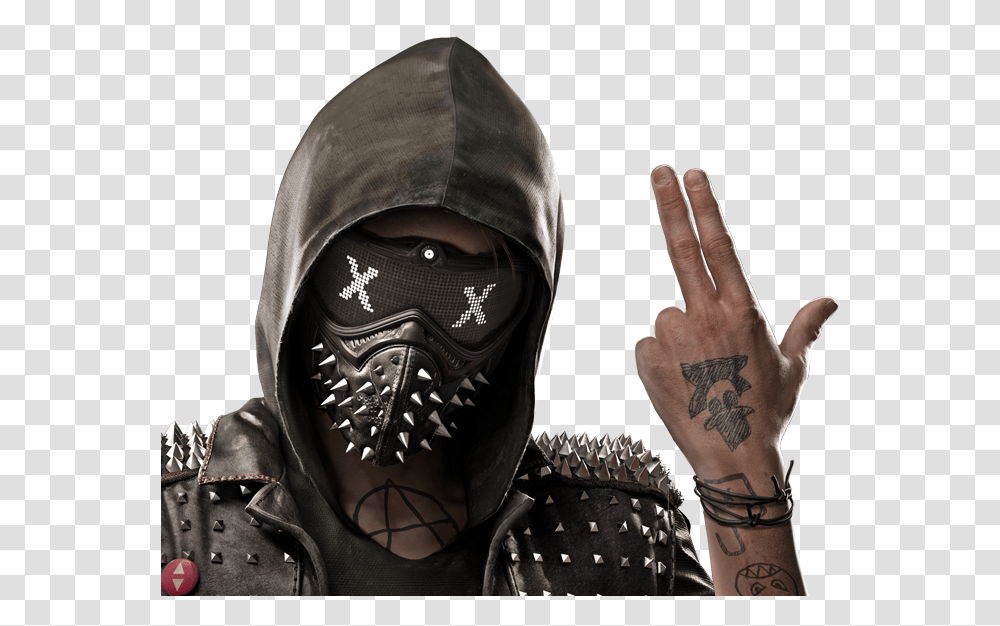 Portrait The Wrench Wrench Watch Dogs, Apparel, Tattoo, Person Transparent Png