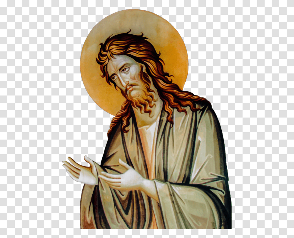 Portraitartreligion St John The Baptist Clipart, Apparel, Person, Human Transparent Png