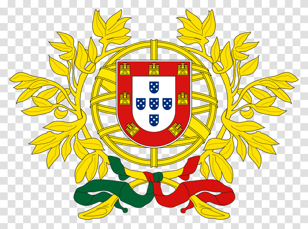 Portugal Coat Of Arms, Emblem, Logo, Trademark Transparent Png