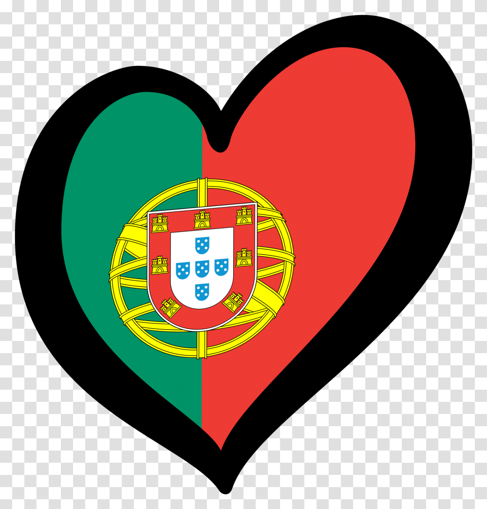Portugal Flag Download Portugal Flag, Heart Transparent Png