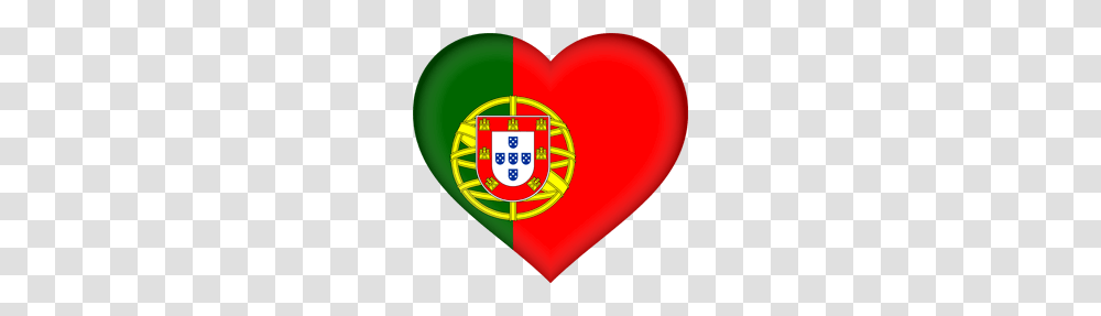 Portugal Flag Image, Heart, Balloon, Light Transparent Png