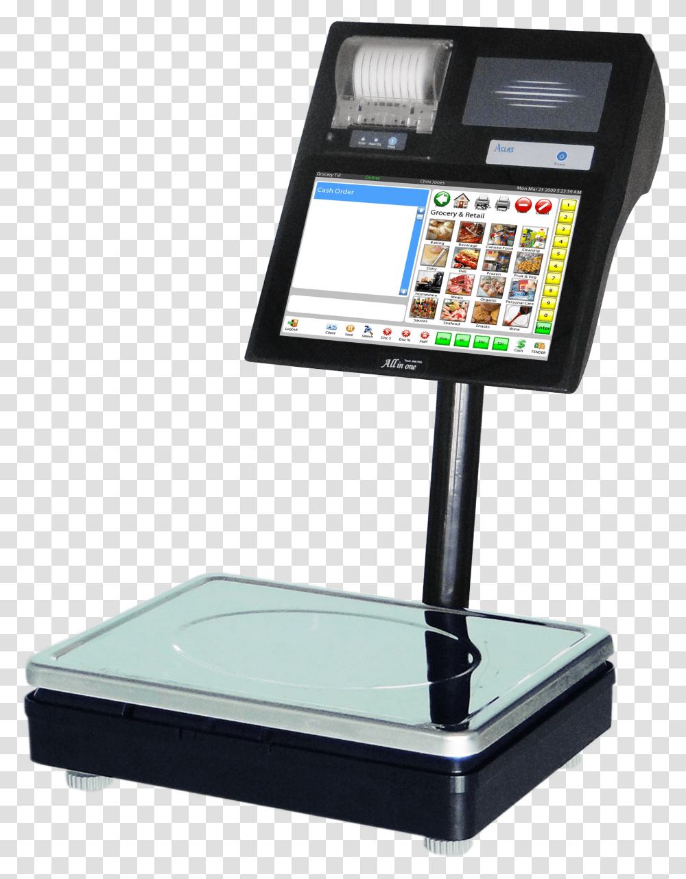 Pos Scale, Kiosk, Tablet Computer, Electronics, Monitor Transparent Png