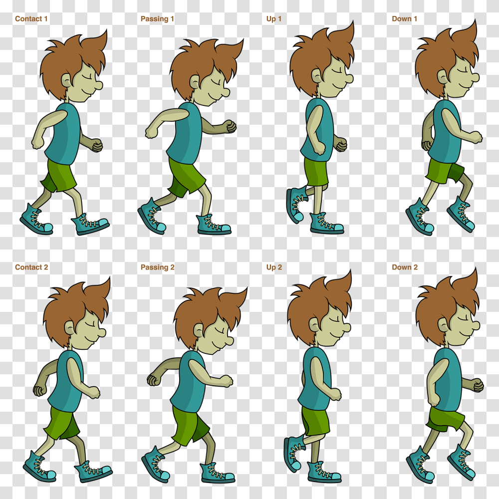Pose Walk Cycle Walk Poses, Person, Dress, People Transparent Png